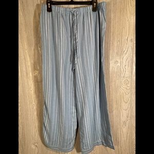 Nordstrom linen rayon blend striped pants size medium